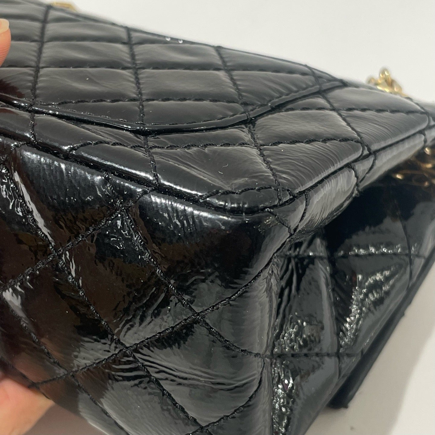 Chanel - 2.55 - Patent leather - Black - (mini)