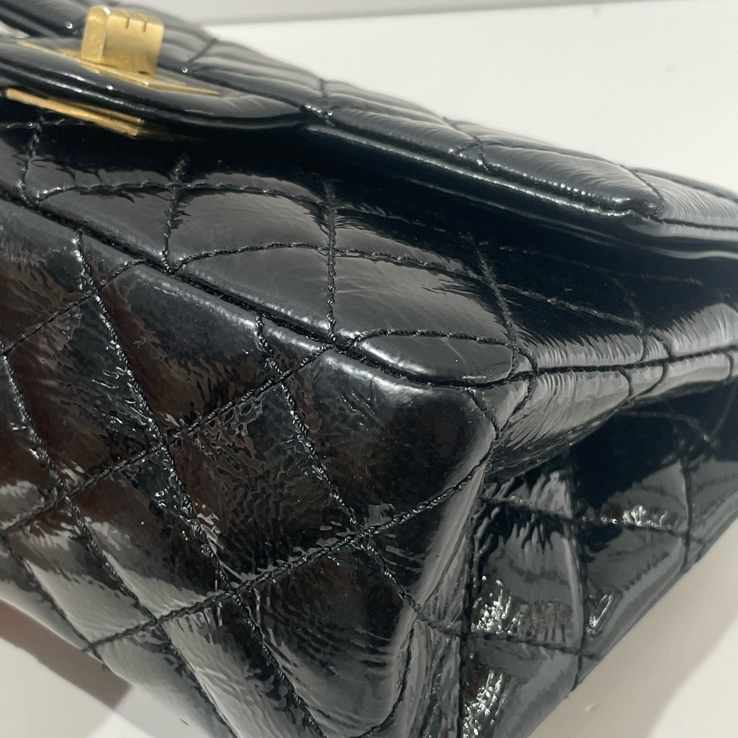 Chanel - 2.55 - Patent leather - Black - (mini)