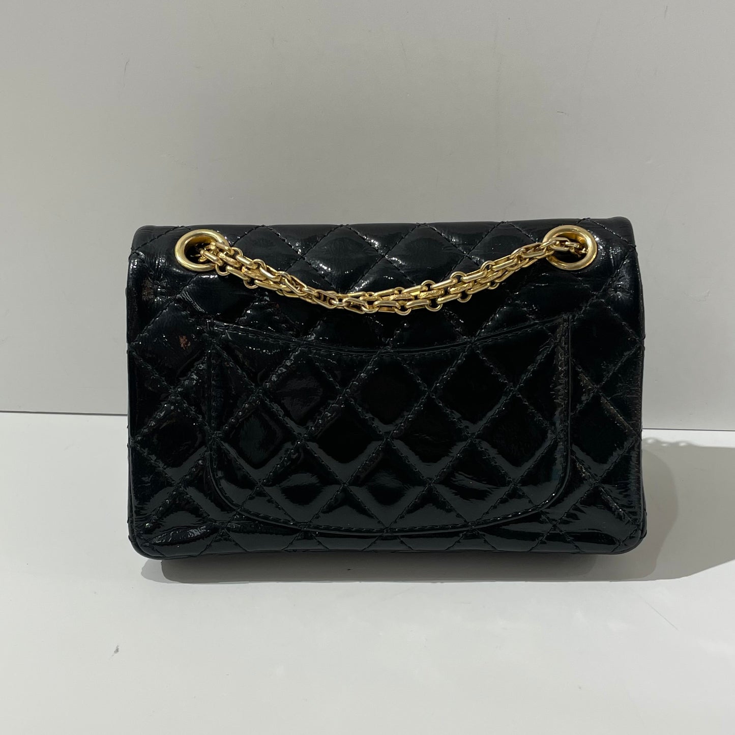 Chanel - 2.55 - Patent leather - Black - (mini)