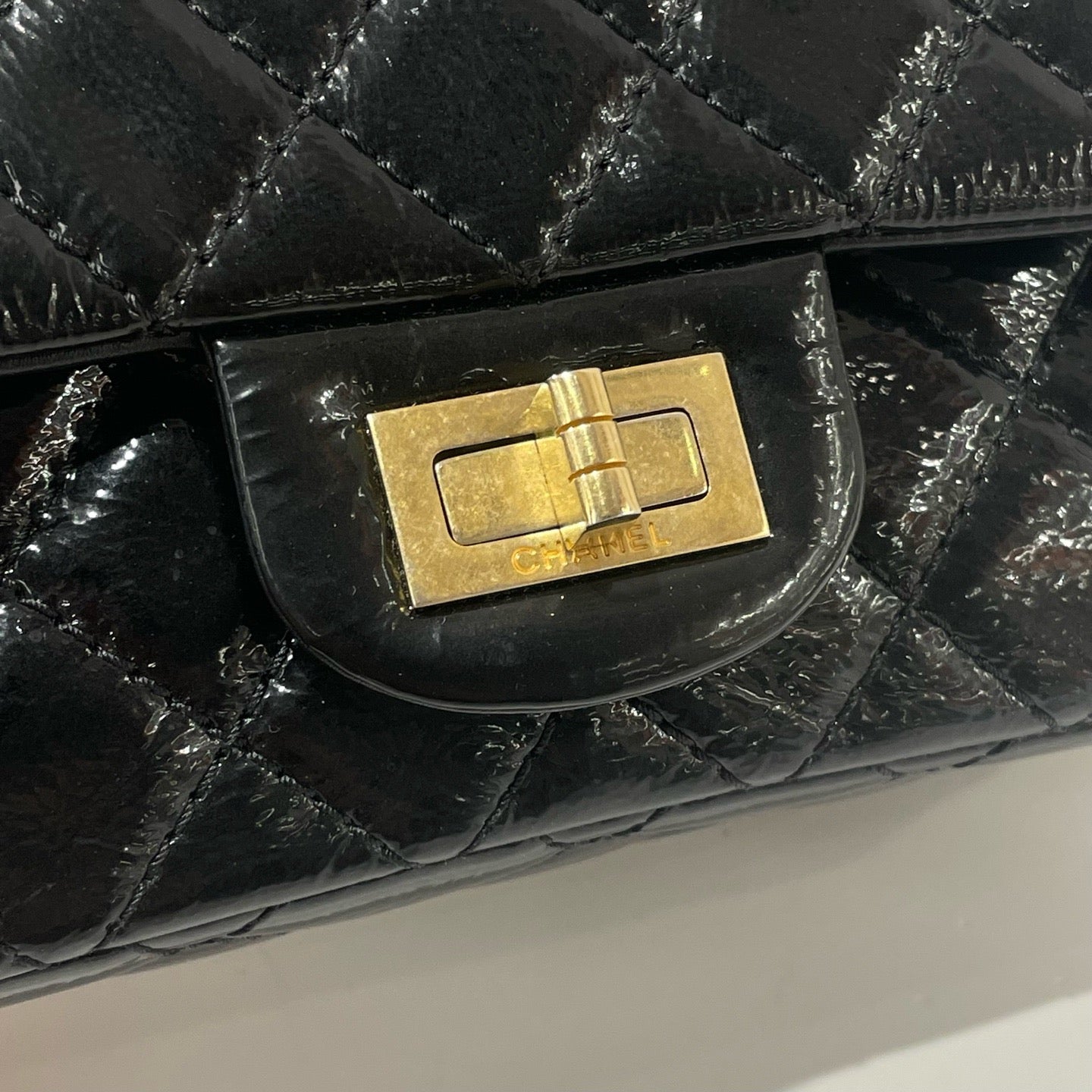 Chanel - 2.55 - Patent leather - Black - (mini)