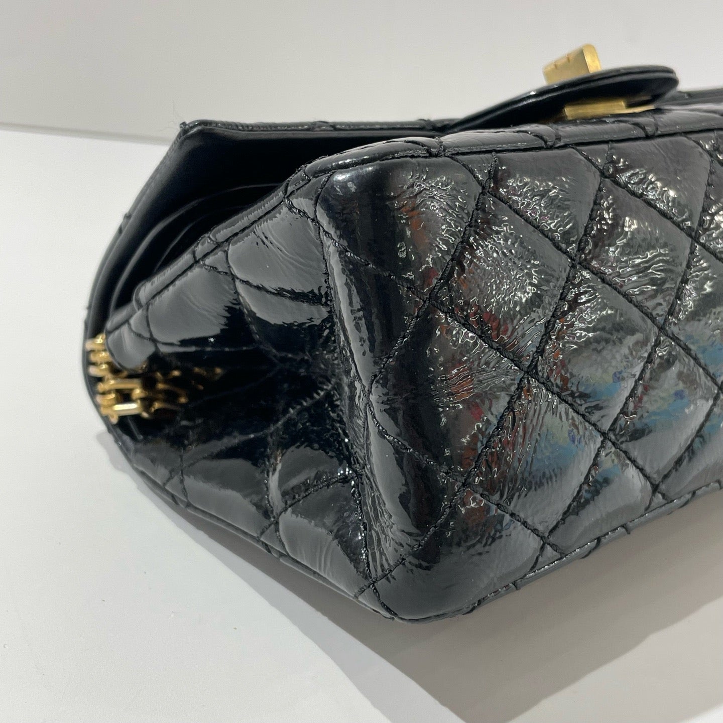 Chanel - 2.55 - Patent leather - Black - (mini)