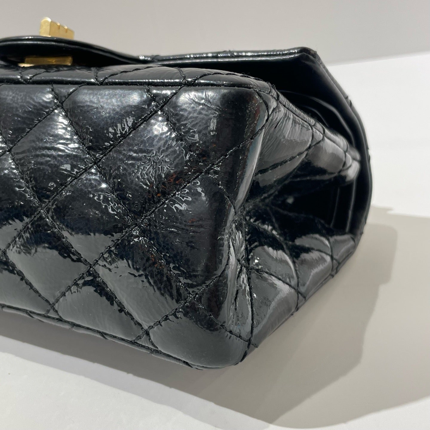 Chanel - 2.55 - Patent leather - Black - (mini)