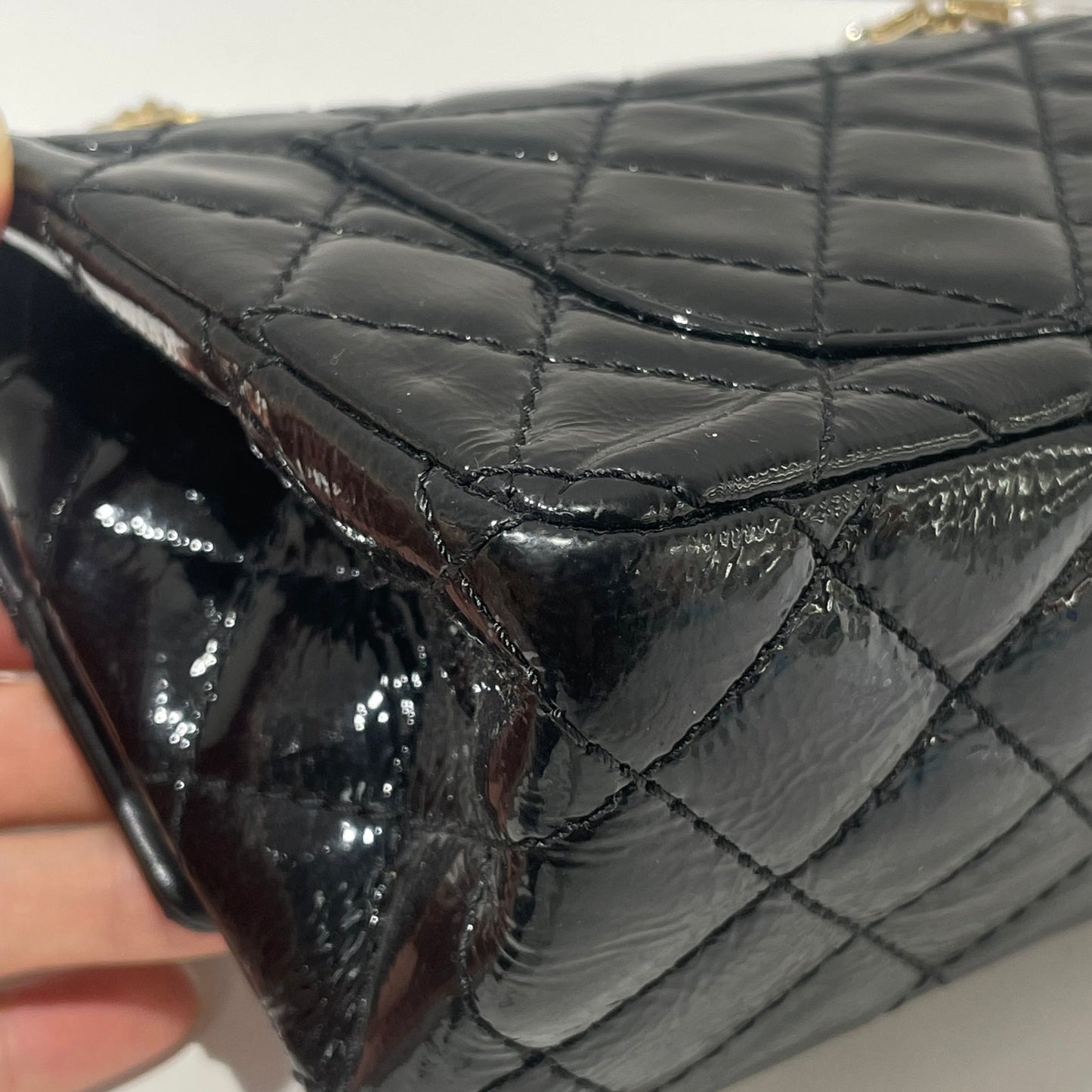 Chanel - 2.55 - Patent leather - Black - (mini)