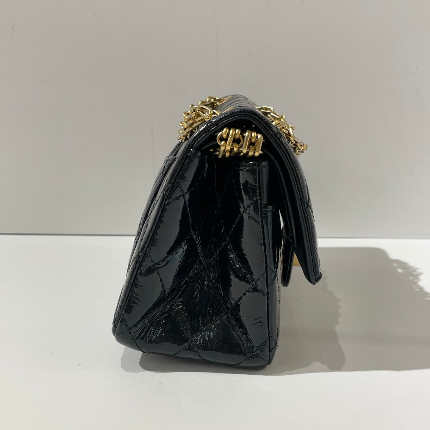 Chanel - 2.55 - Patent leather - Black - (mini)