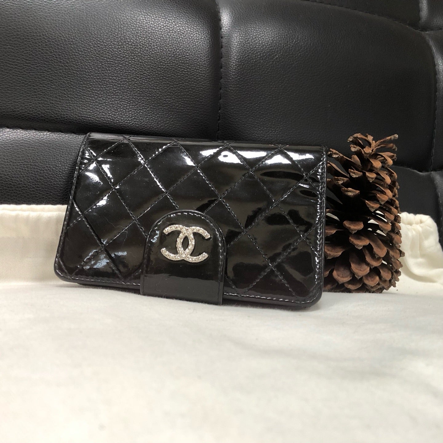 Chanel - 2.55 - Patent leather - Black - (Other)