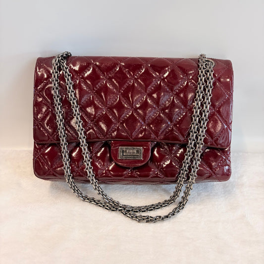 Chanel - 2.55 - Patent leather - Red - (medium)