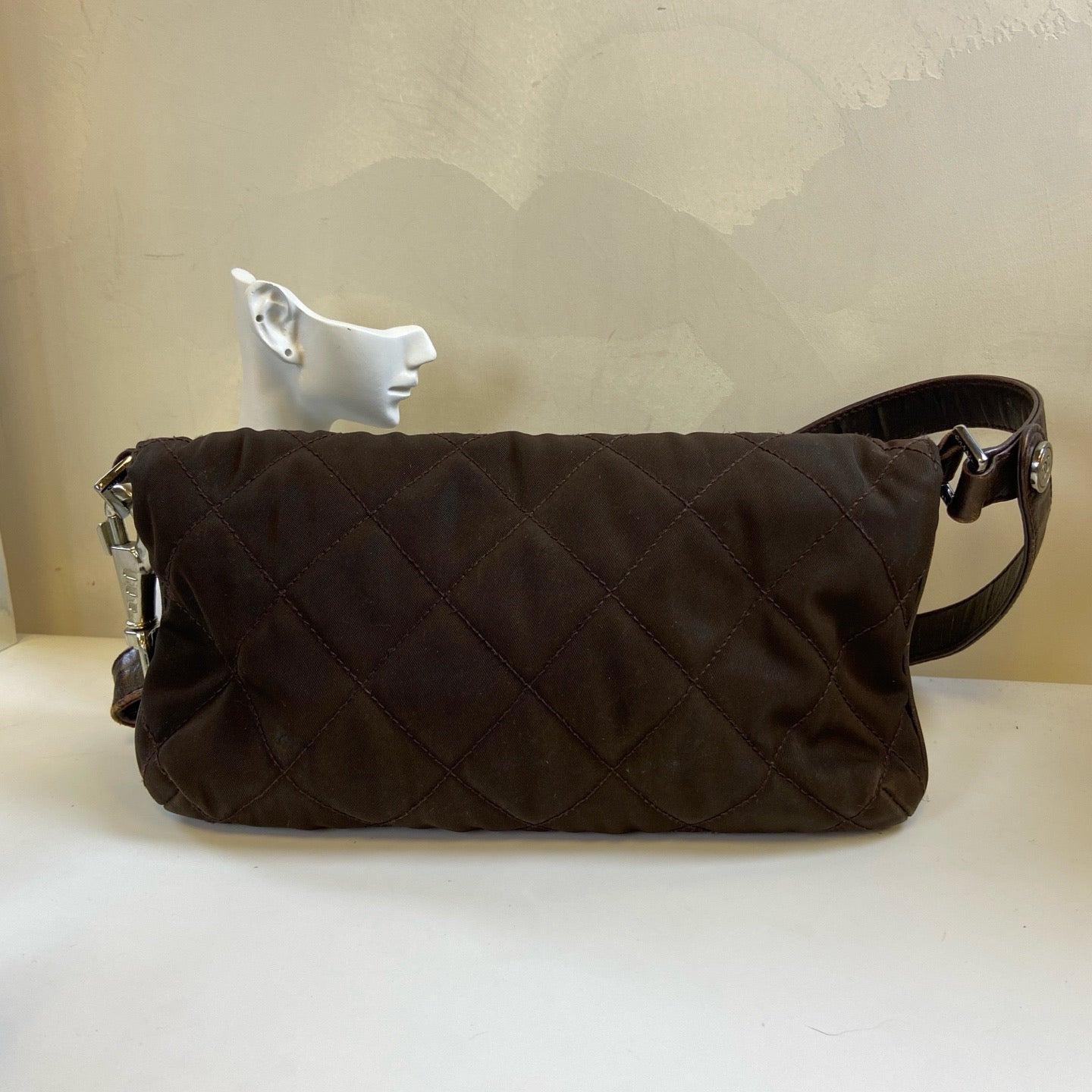 Chanel - 2.55 - Polyamide - Brown - (small)
