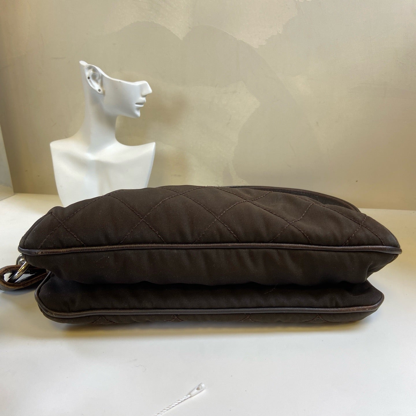 Chanel - 2.55 - Polyamide - Brown - (small)