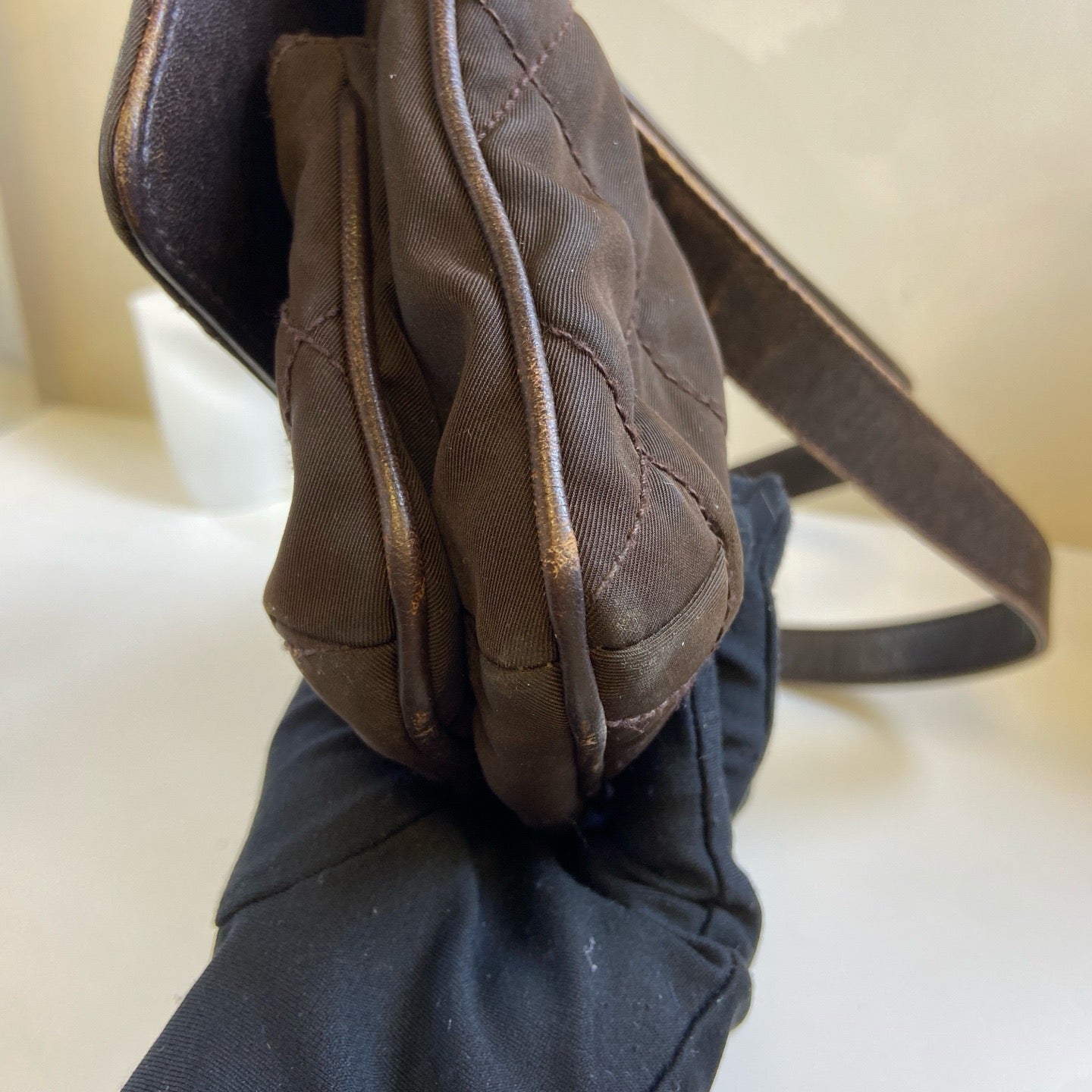 Chanel - 2.55 - Polyamide - Brown - (small)