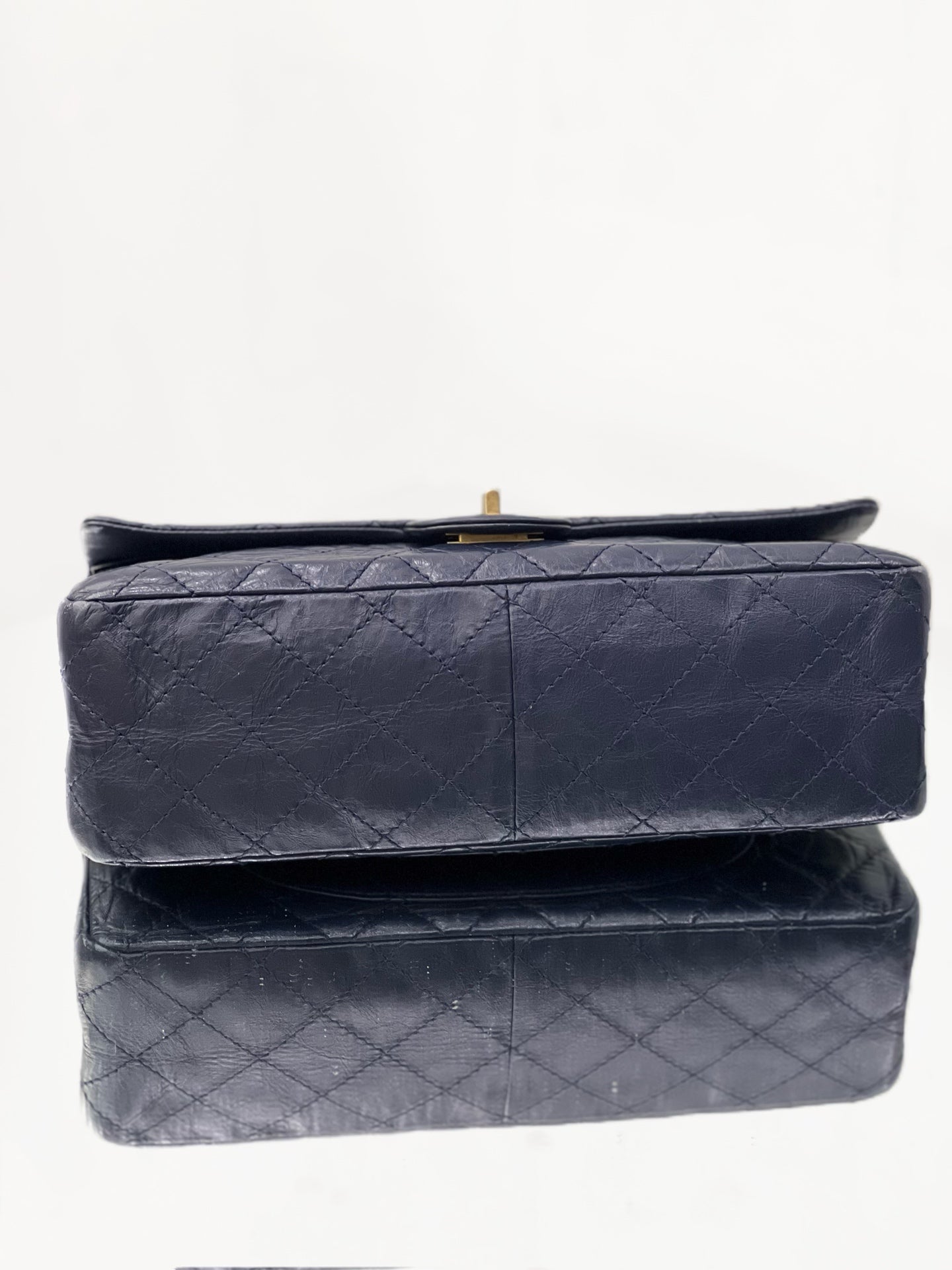 Chanel - 2.55 Reissue Flap Bag - Aged Calfskin Leather - Blue - (Medium)