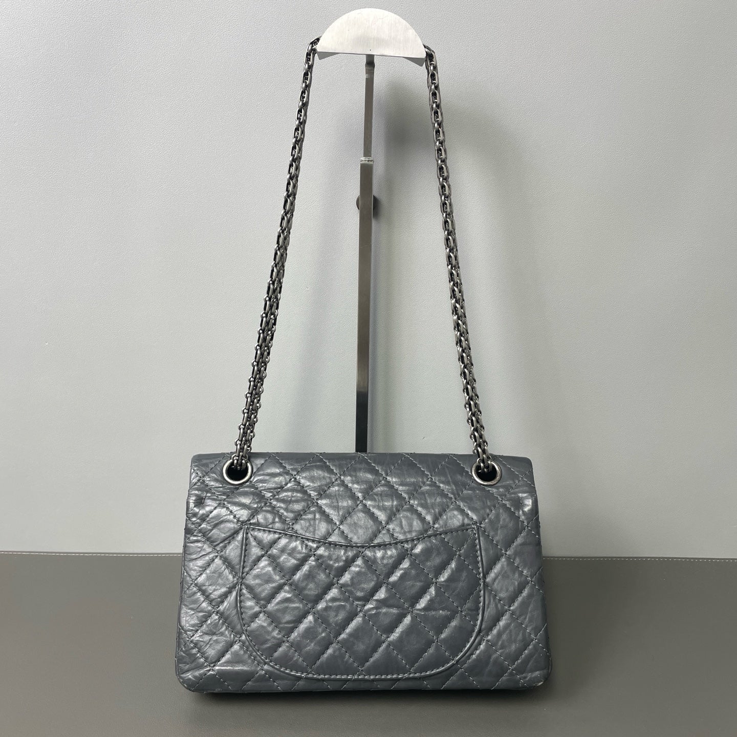 Chanel - 2.55 Reissue - Leather - Grey - (small)