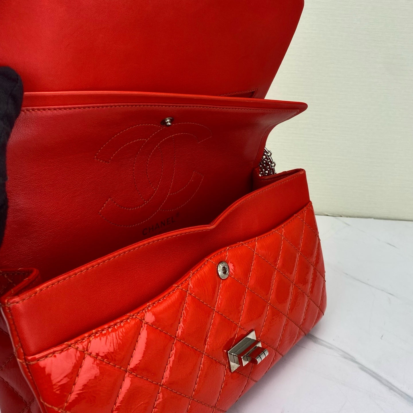 Chanel - 2.55 Reissue - Patent leather - Red - (small)