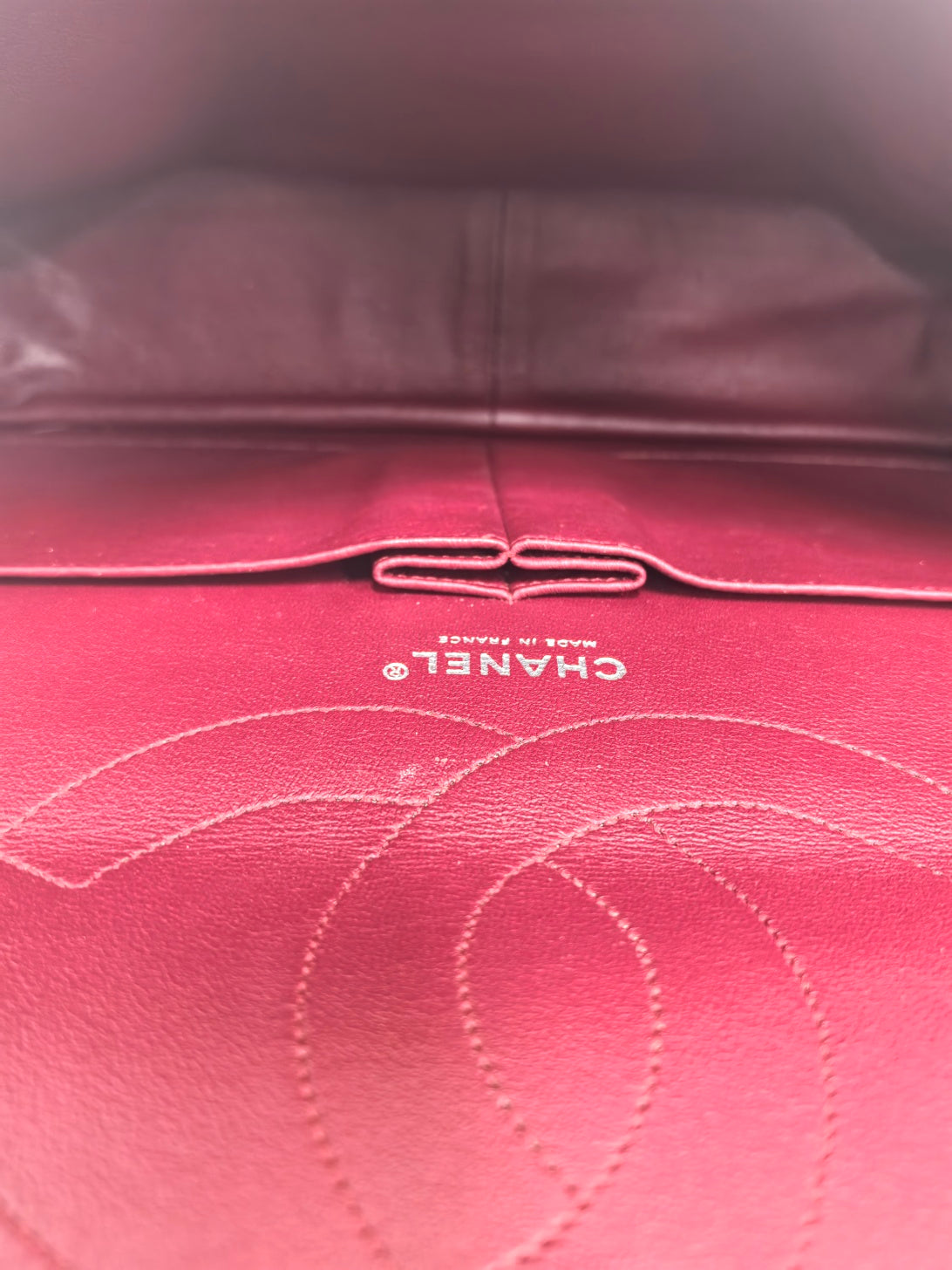 Chanel - 2.55 Reissue - Quilted fabric - Rose Red with Silver-Tone Hardware - (Small)