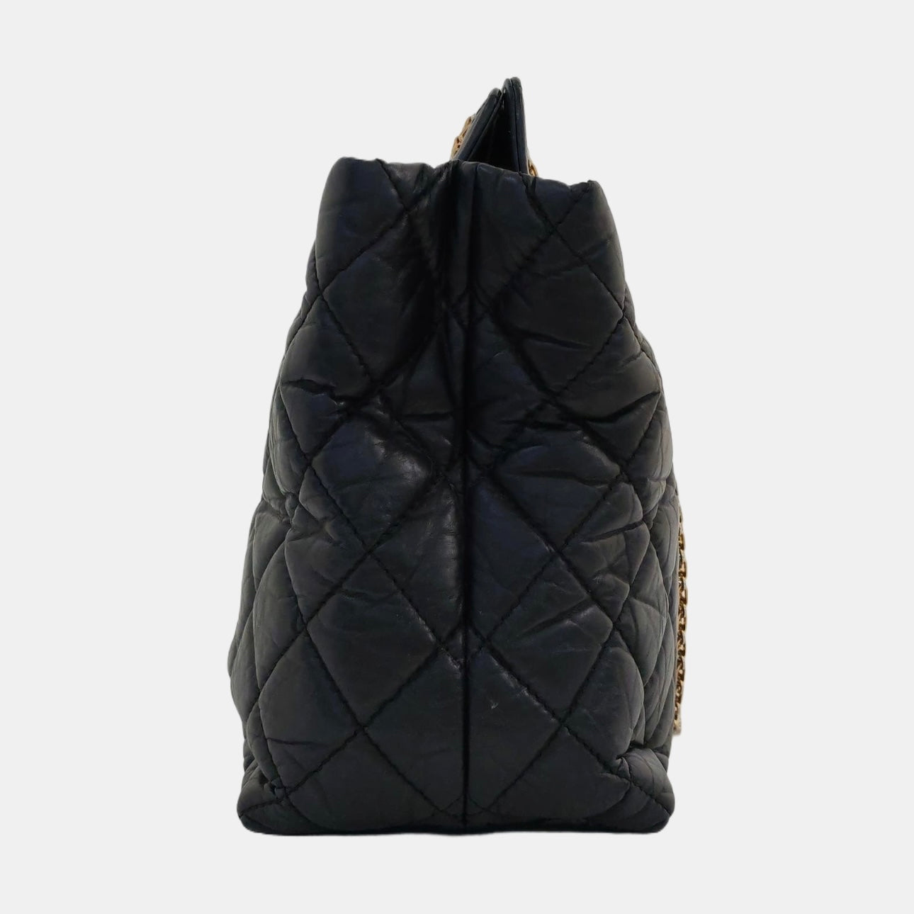 Chanel - 2.55 Series Chain Tote Bag - Calfskin leather - Black - (medium)