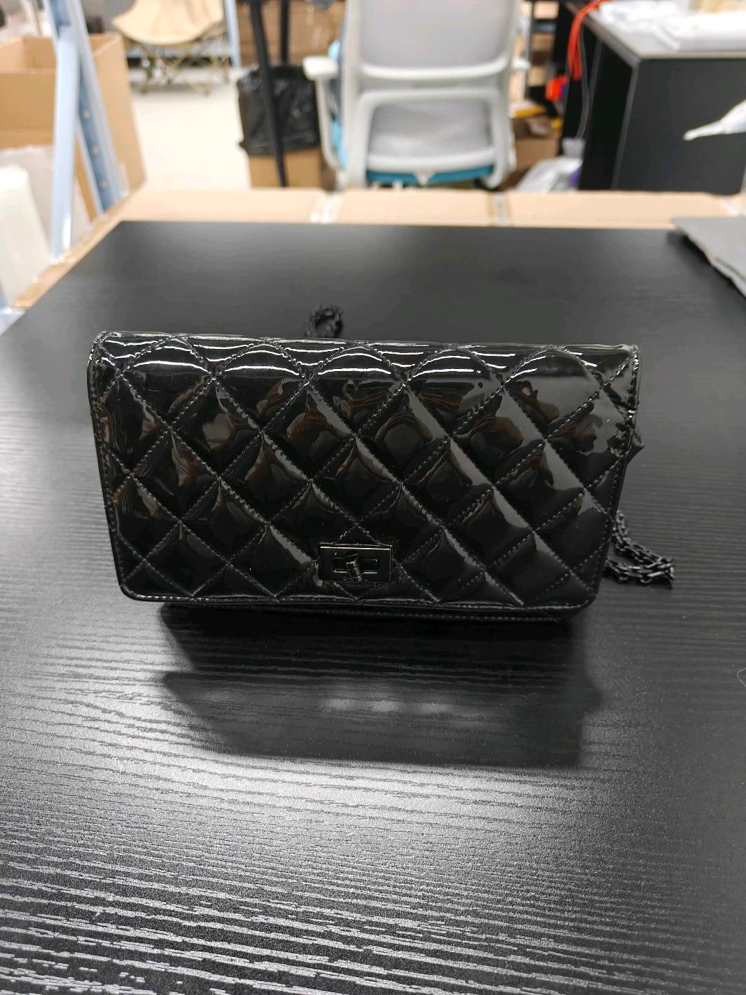 Chanel - 2.55 So Black WOC - Patent leather - Black - (small)