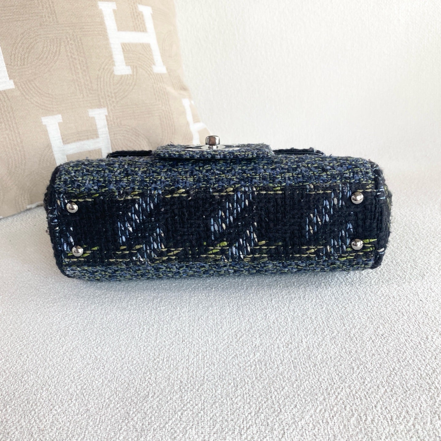 Chanel - 2.55 - Tweed - Blue - (mini)