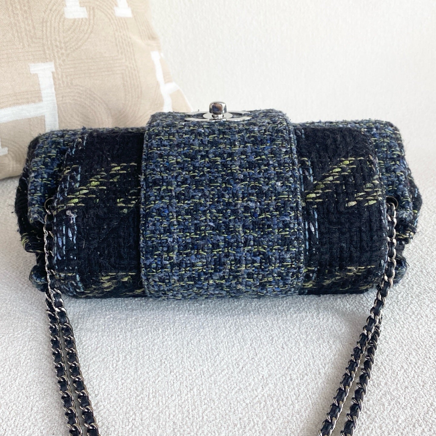 Chanel - 2.55 - Tweed - Blue - (mini)