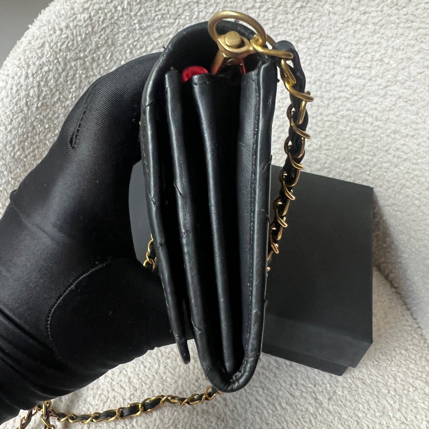 Chanel - 2.55 Wallet On Chain - Leather - Black - (medium)
