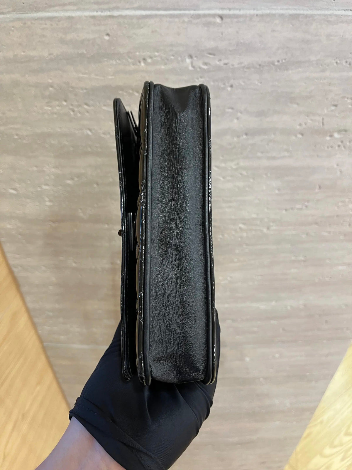 Chanel - 2.55 Wallet On Chain So Black - Patent leather - Black - (small)