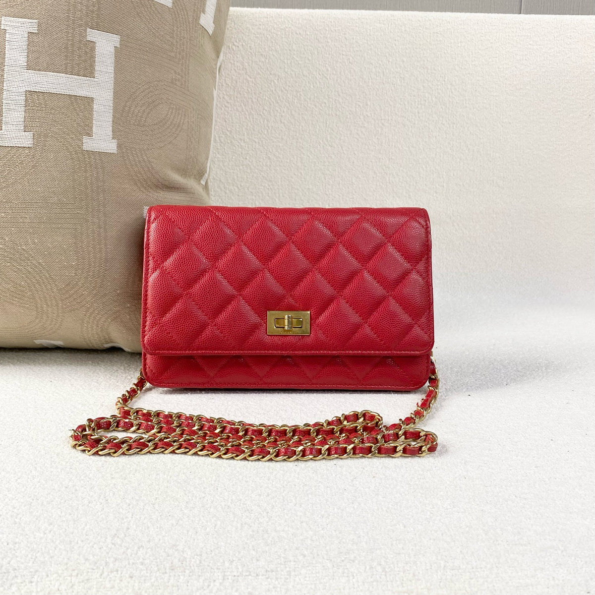 Chanel - 2.55 WOC - Leather - Red - (mini)