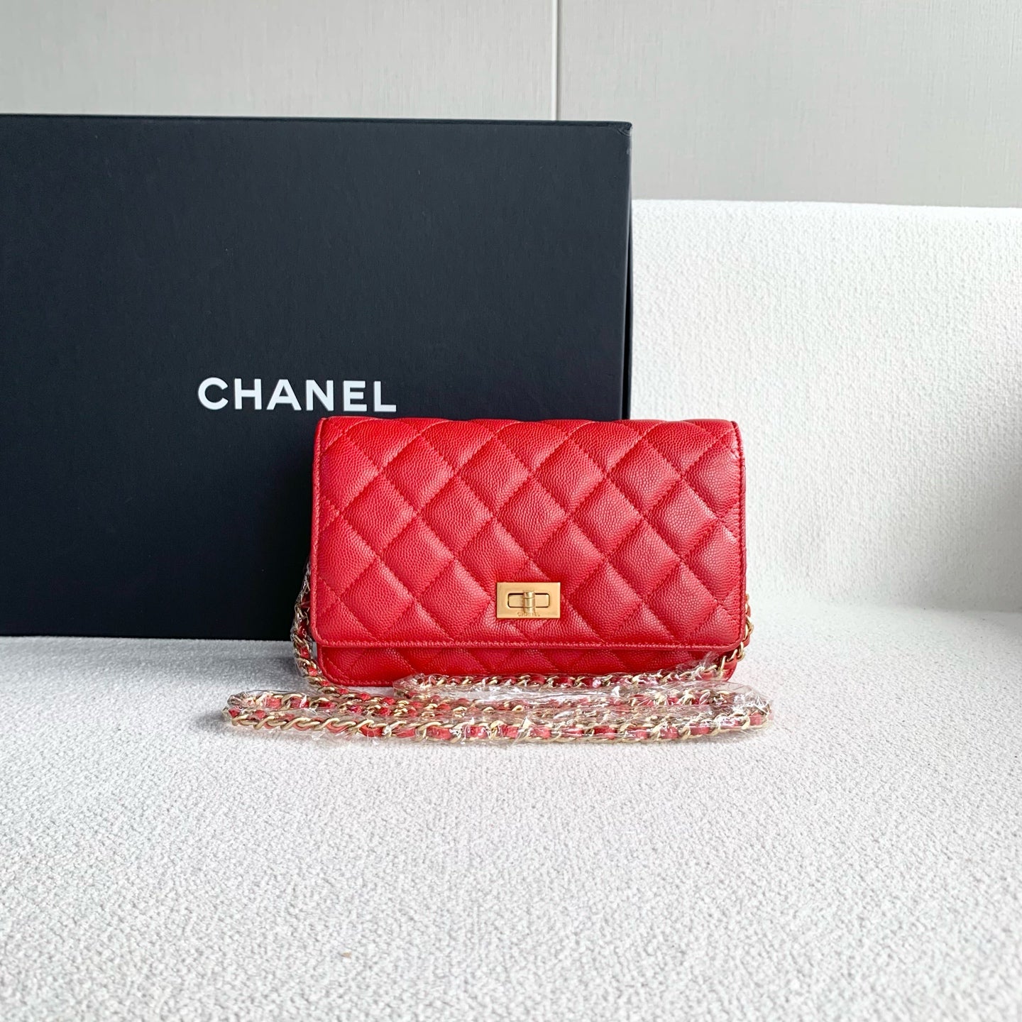 Chanel - 2.55 WOC - Leather - Red - (mini)
