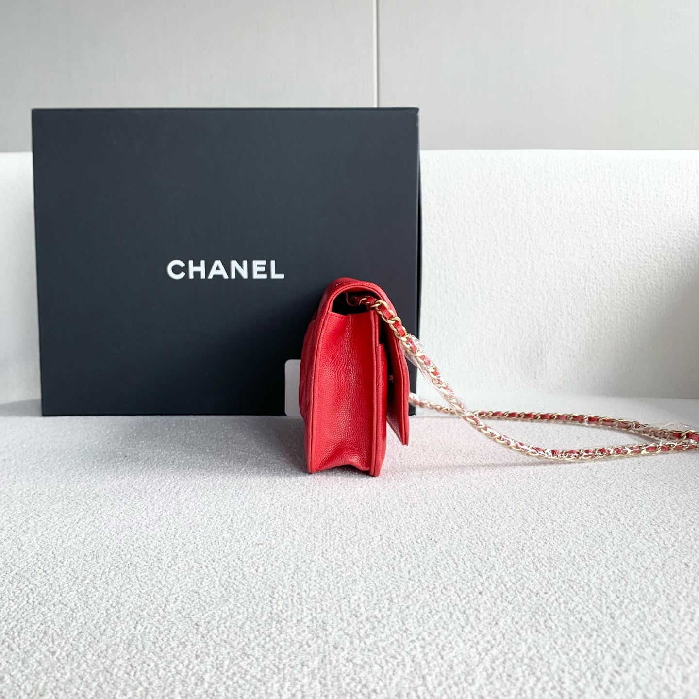 Chanel - 2.55 WOC - Leather - Red - (mini)