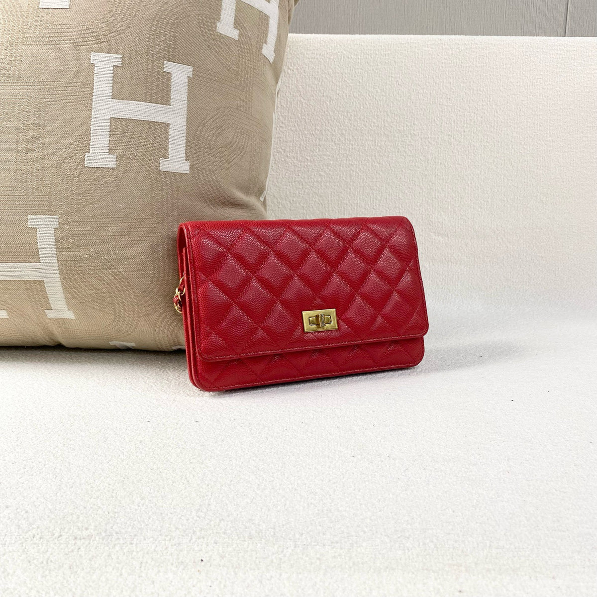 Chanel - 2.55 WOC - Leather - Red - (mini)