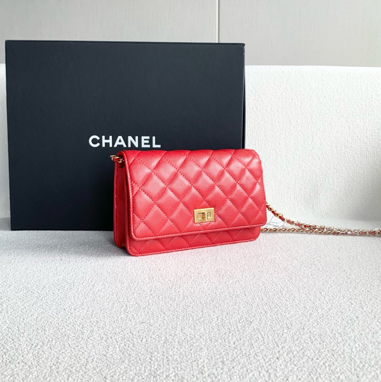 Chanel - 2.55 WOC - Leather - Red - (mini)