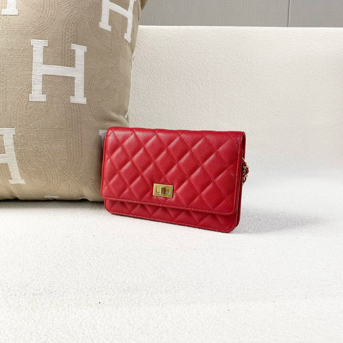 Chanel - 2.55 WOC - Leather - Red - (mini)
