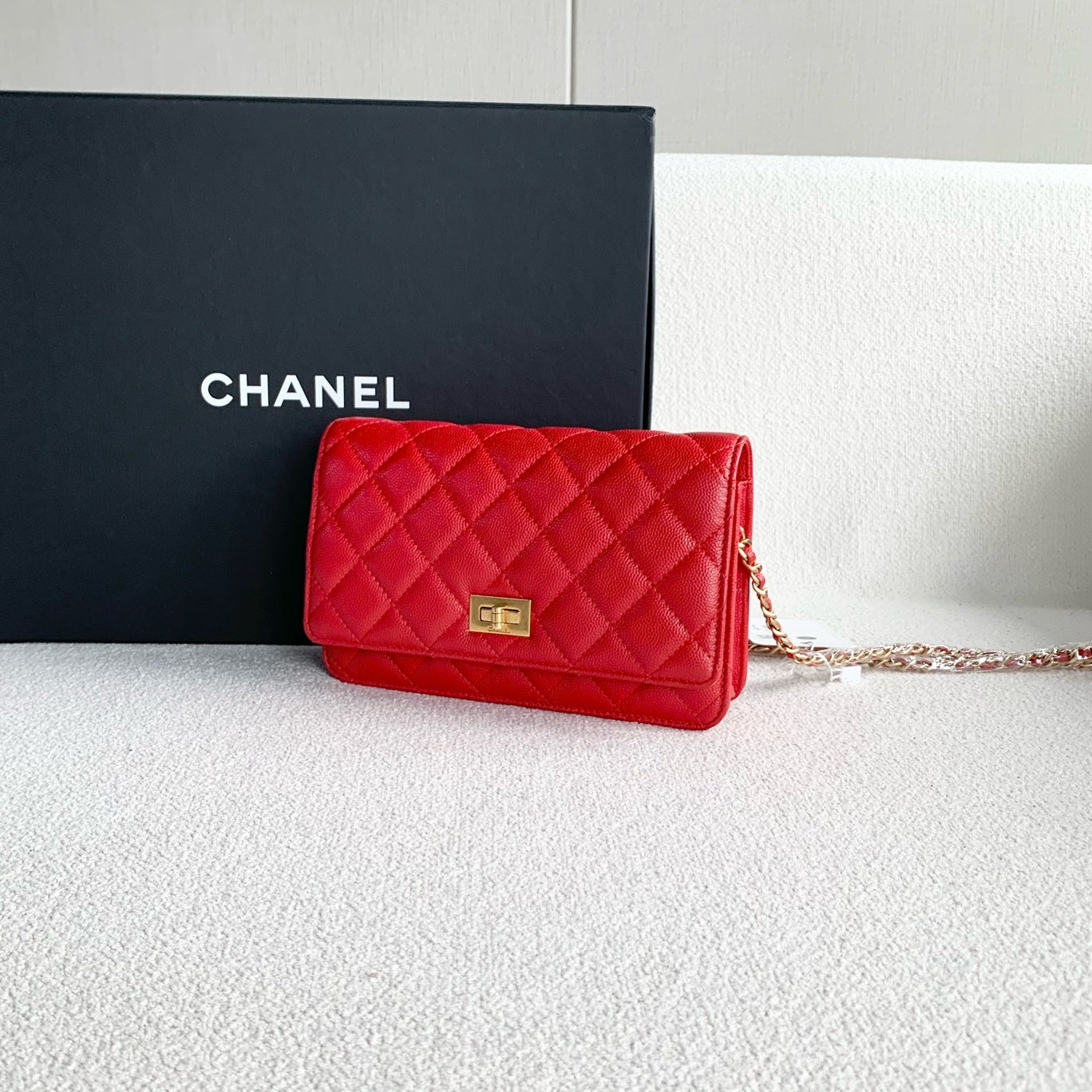 Chanel - 2.55 WOC - Leather - Red - (mini)