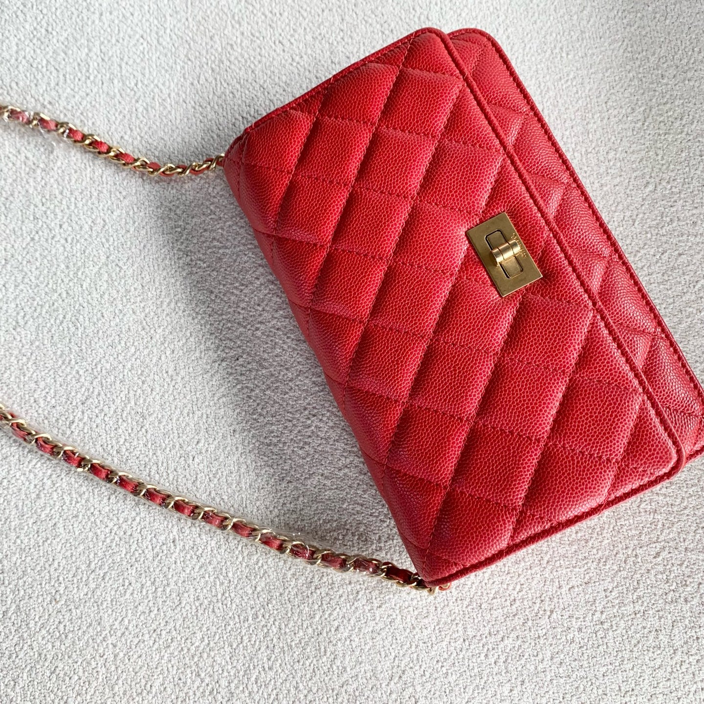 Chanel - 2.55 WOC - Leather - Red - (mini)