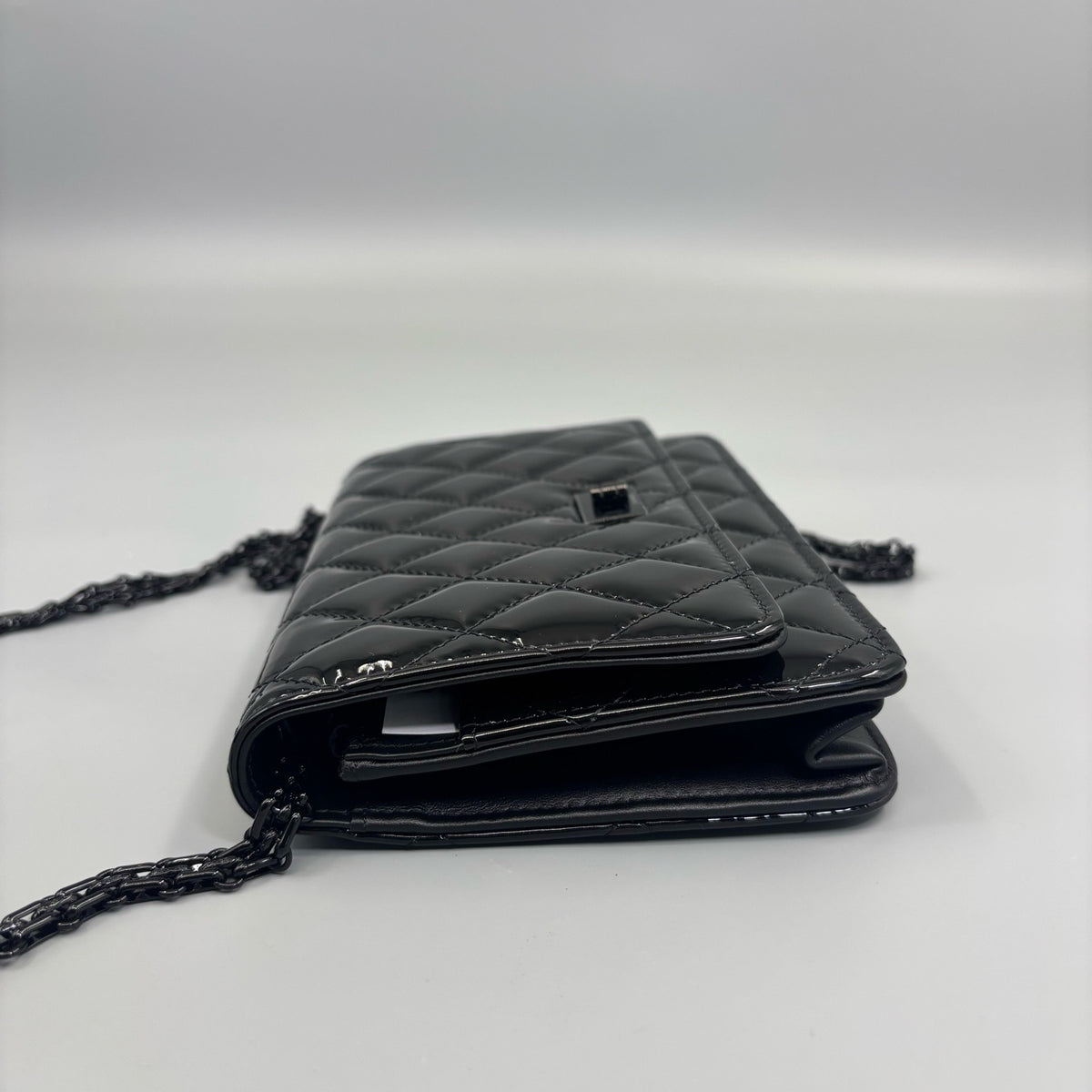 Chanel - 2.55 WOC - Patent leather - Black - (small)