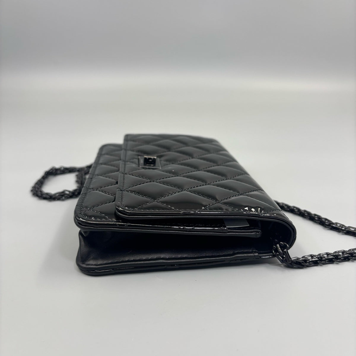 Chanel - 2.55 WOC - Patent leather - Black - (small)