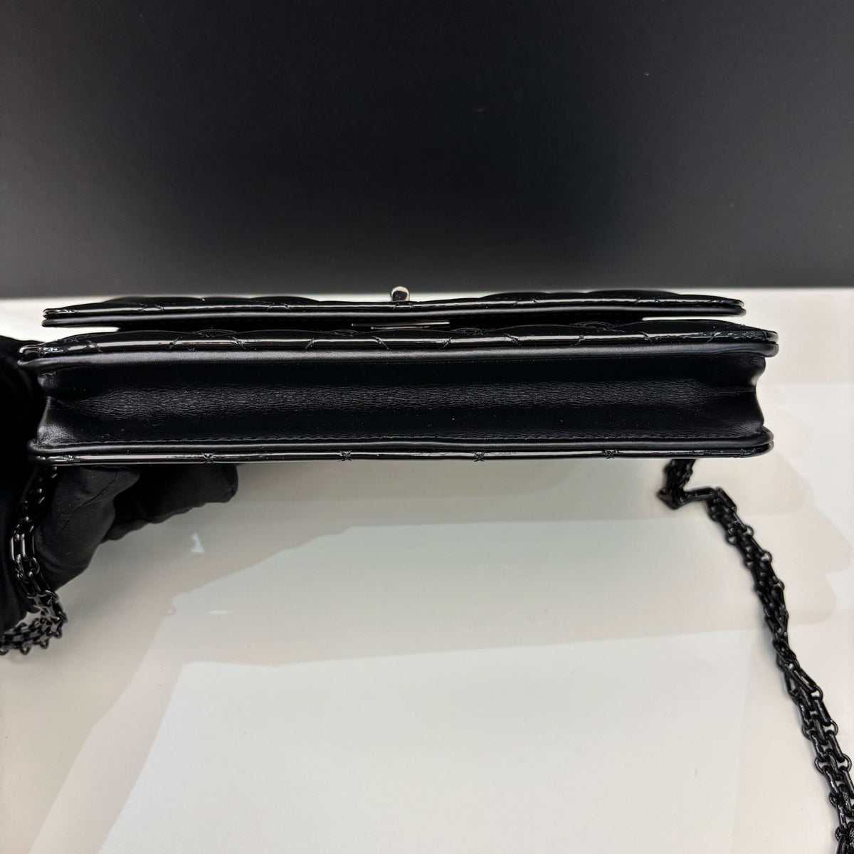 Chanel - 2.55 WOC So Black - Patent leather - Black - (small)