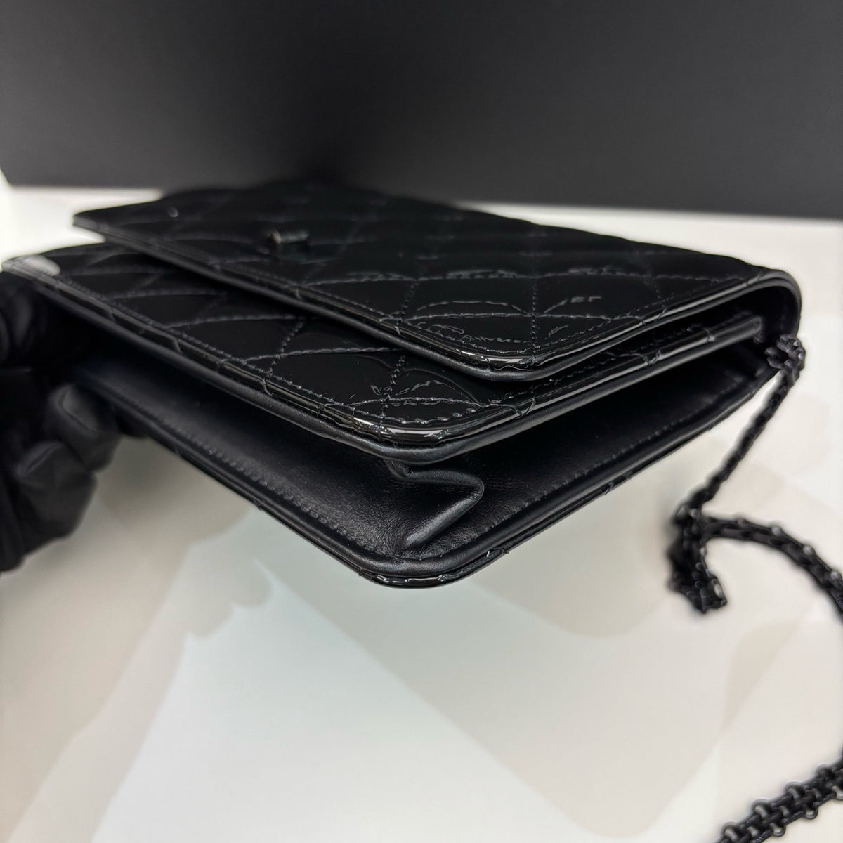 Chanel - 2.55 WOC So Black - Patent leather - Black - (small)