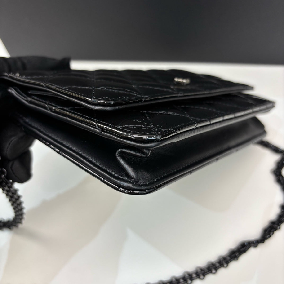 Chanel - 2.55 WOC So Black - Patent leather - Black - (small)