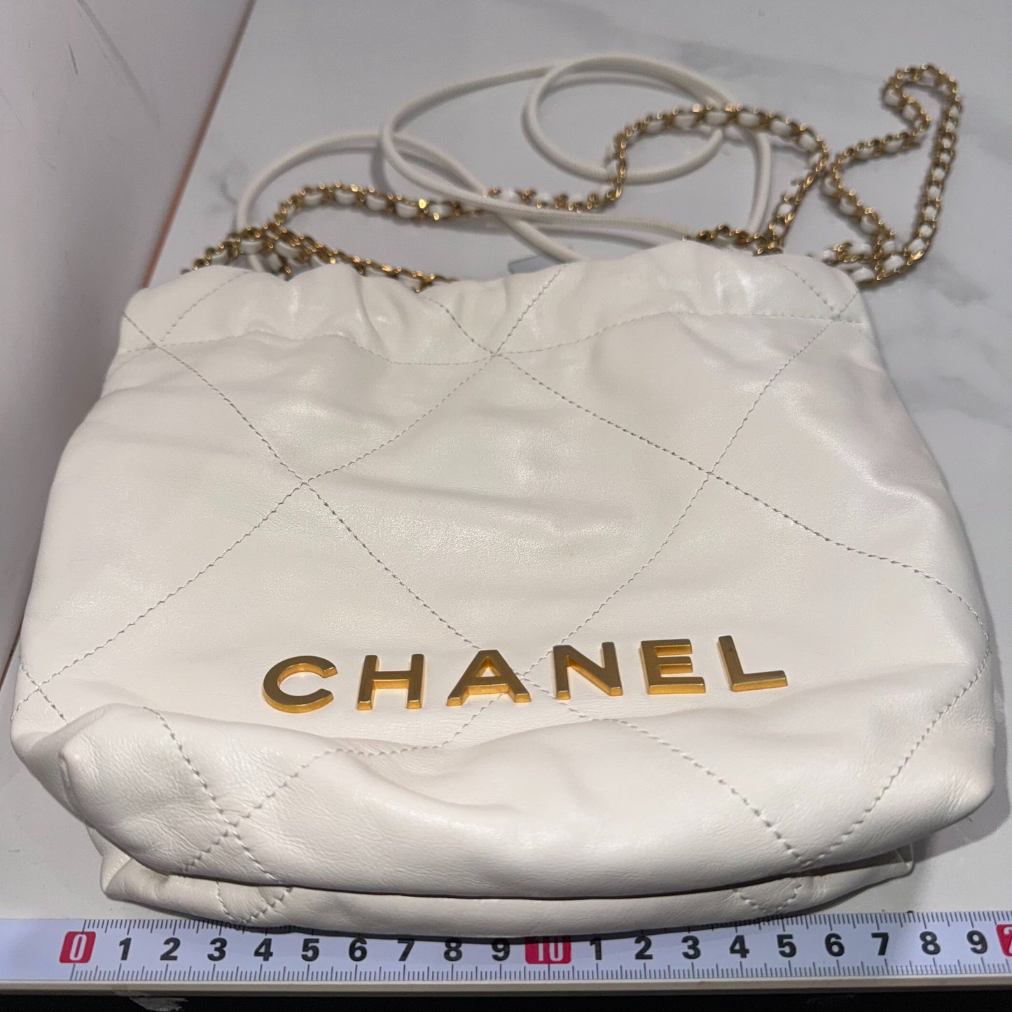 Chanel - 22 Bag Mini - Calfskin leather - White - (mini)
