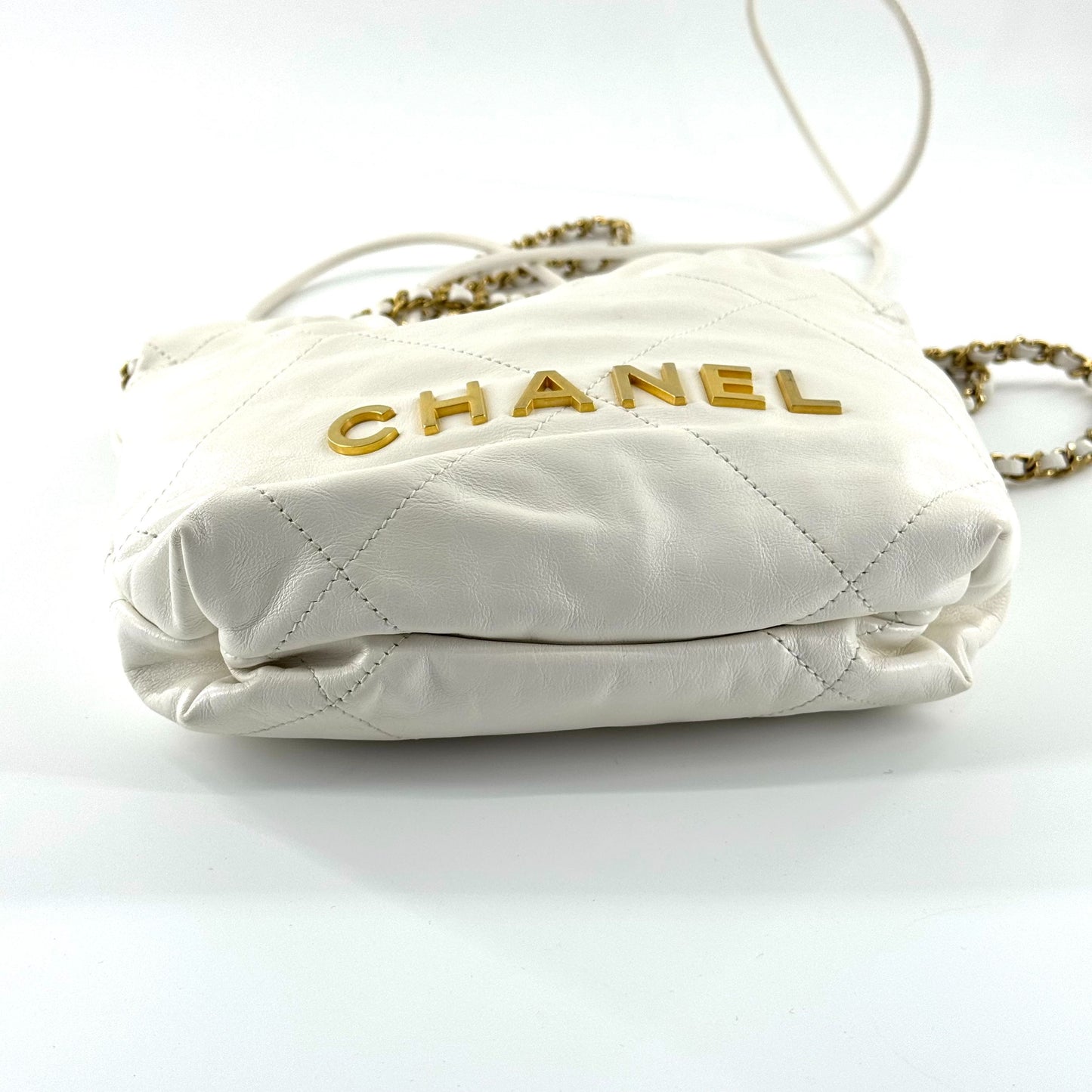 Chanel - 22 Bag Mini - Leather - White - (mini)