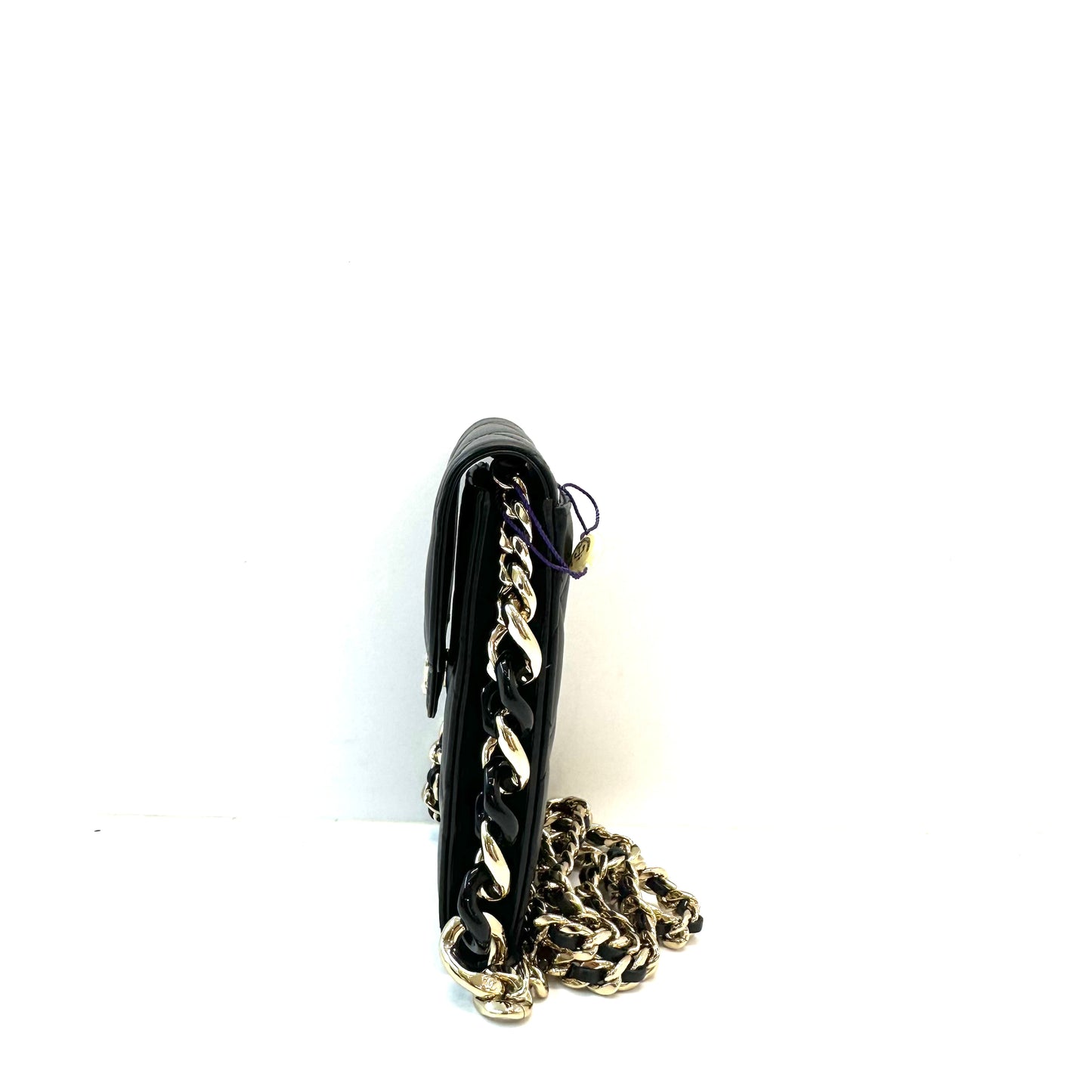 Chanel - 22C Phone Chain Bag - Leather - Black