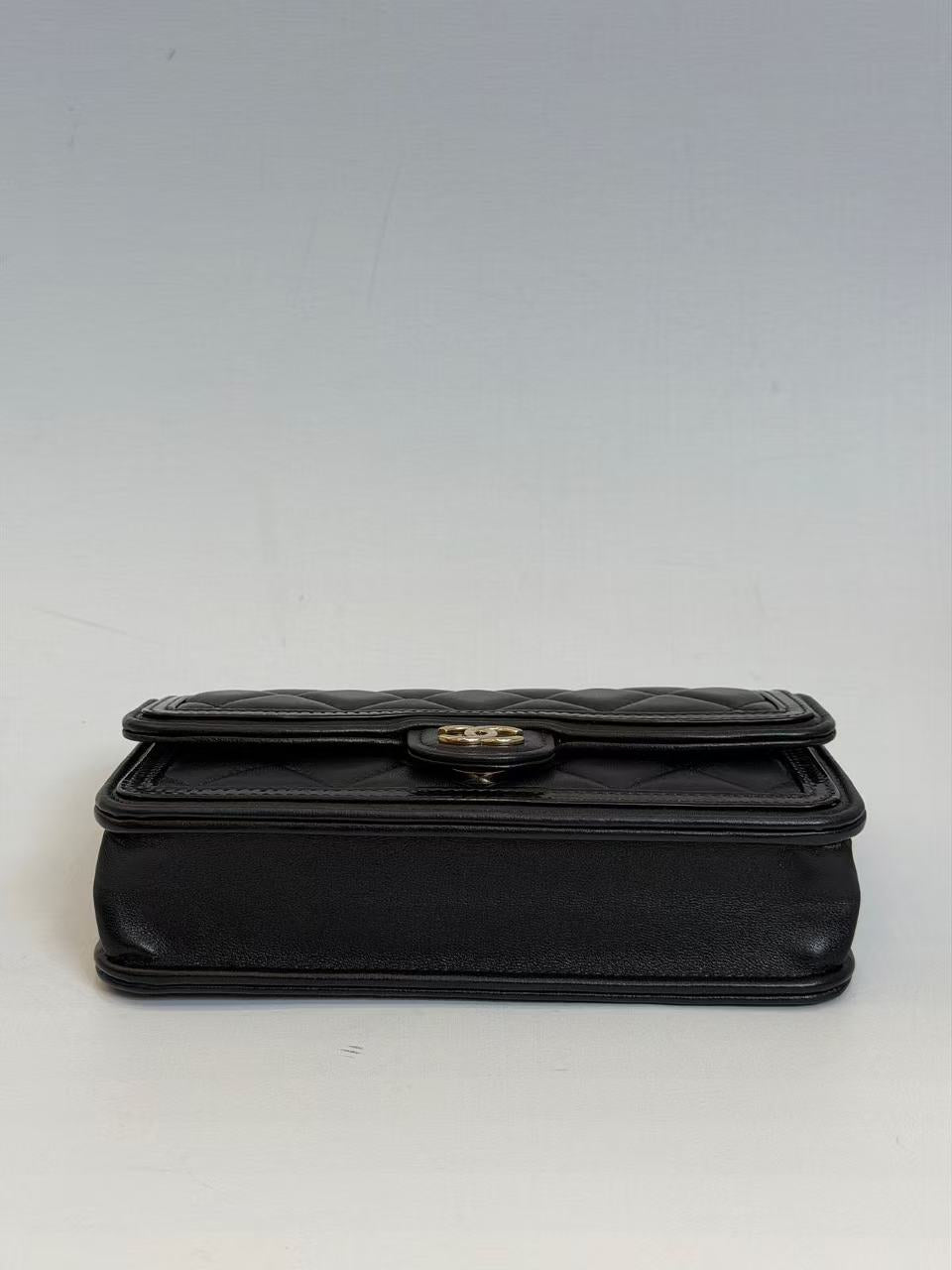 Chanel - 23B Envelope Bag - Lambskin leather - Black - (Small)