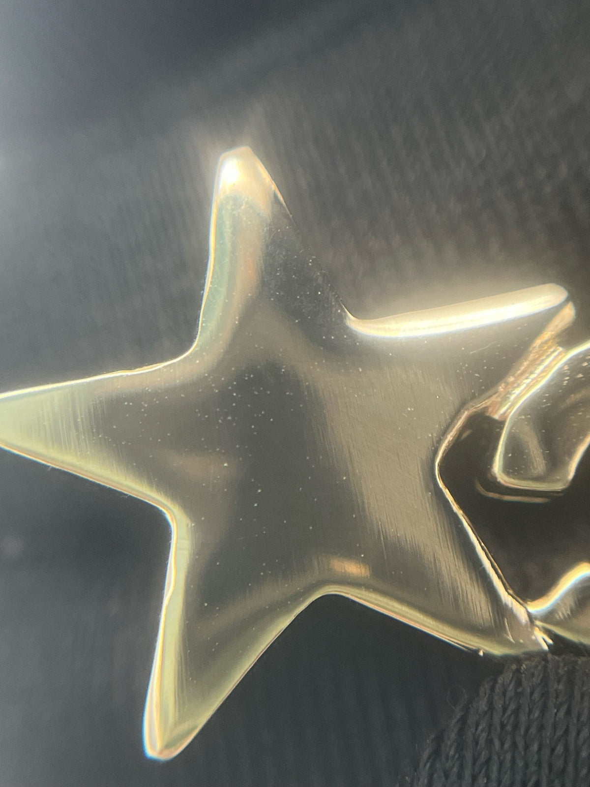 Chanel - 23C Double C Star Earrings - Gold-tone metal with clear glass rhinestones. - Gold - (One size)