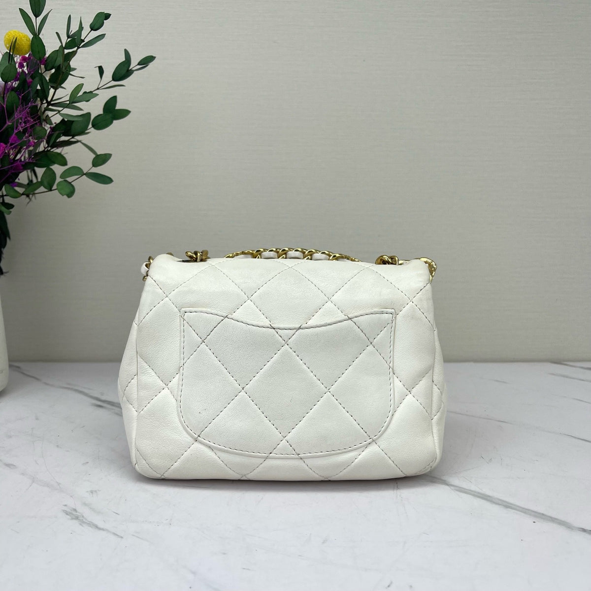 Chanel - 23C Small - Leather - White - (mini)