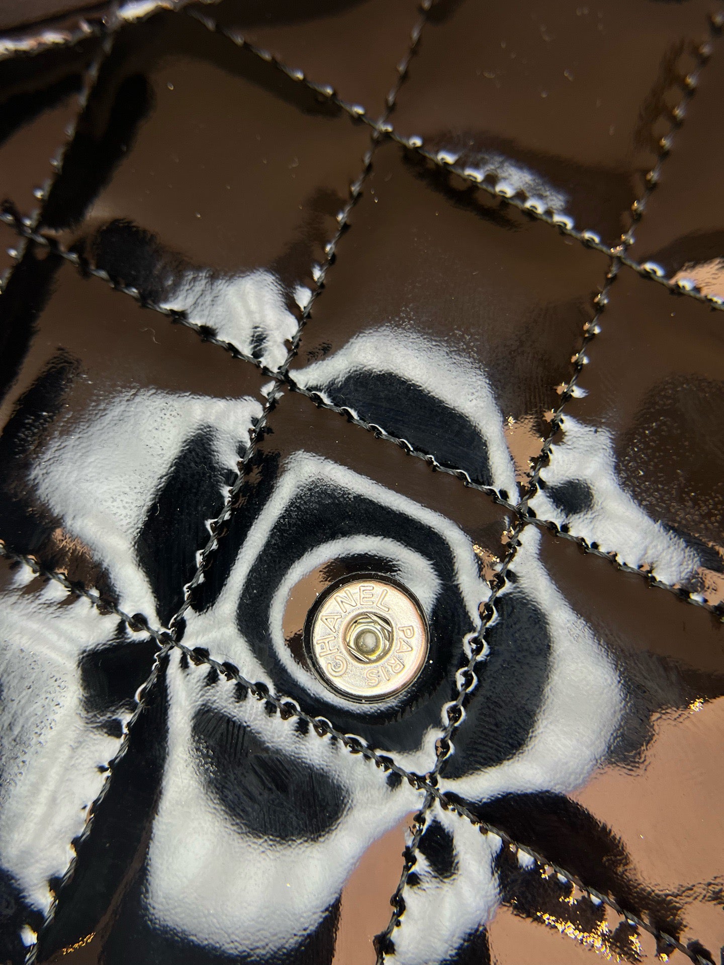 Chanel - 3 Fold Wallet - Patent leather - Black - (Other)