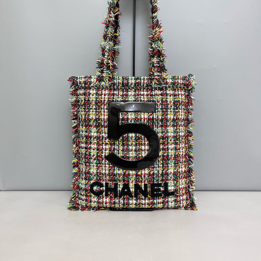 Chanel - 5 Tote Bag - Tweed - Multicolour - (Other)
