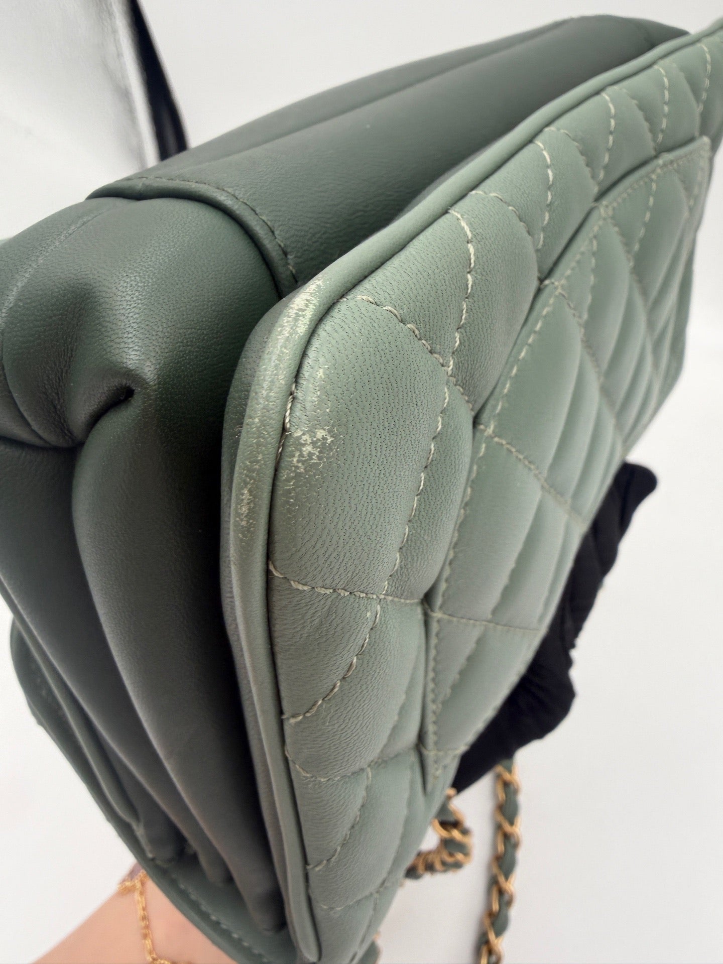 Chanel - Accordion Flap - Leather - Green - (medium)