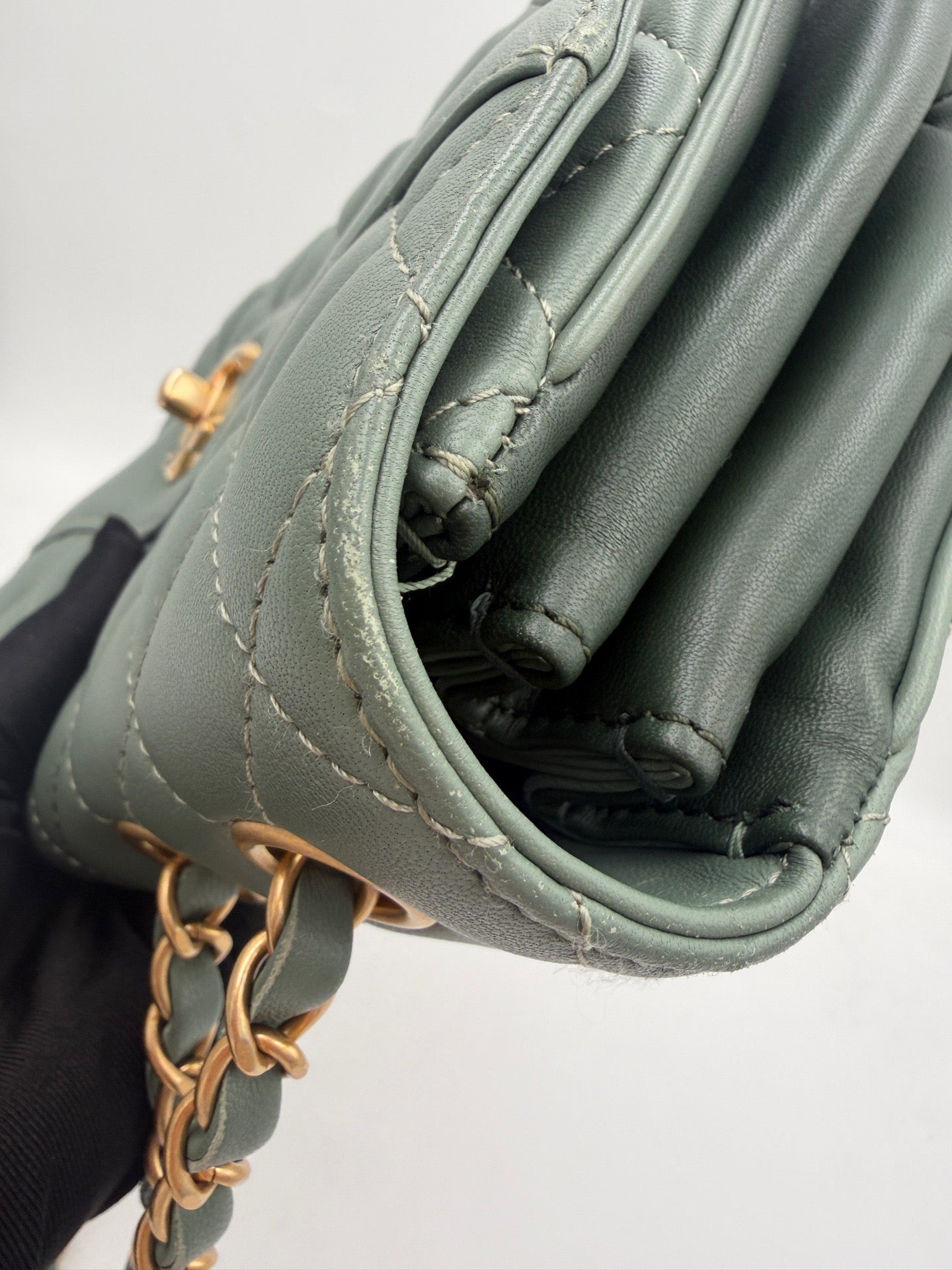 Chanel - Accordion Flap - Leather - Green - (medium)