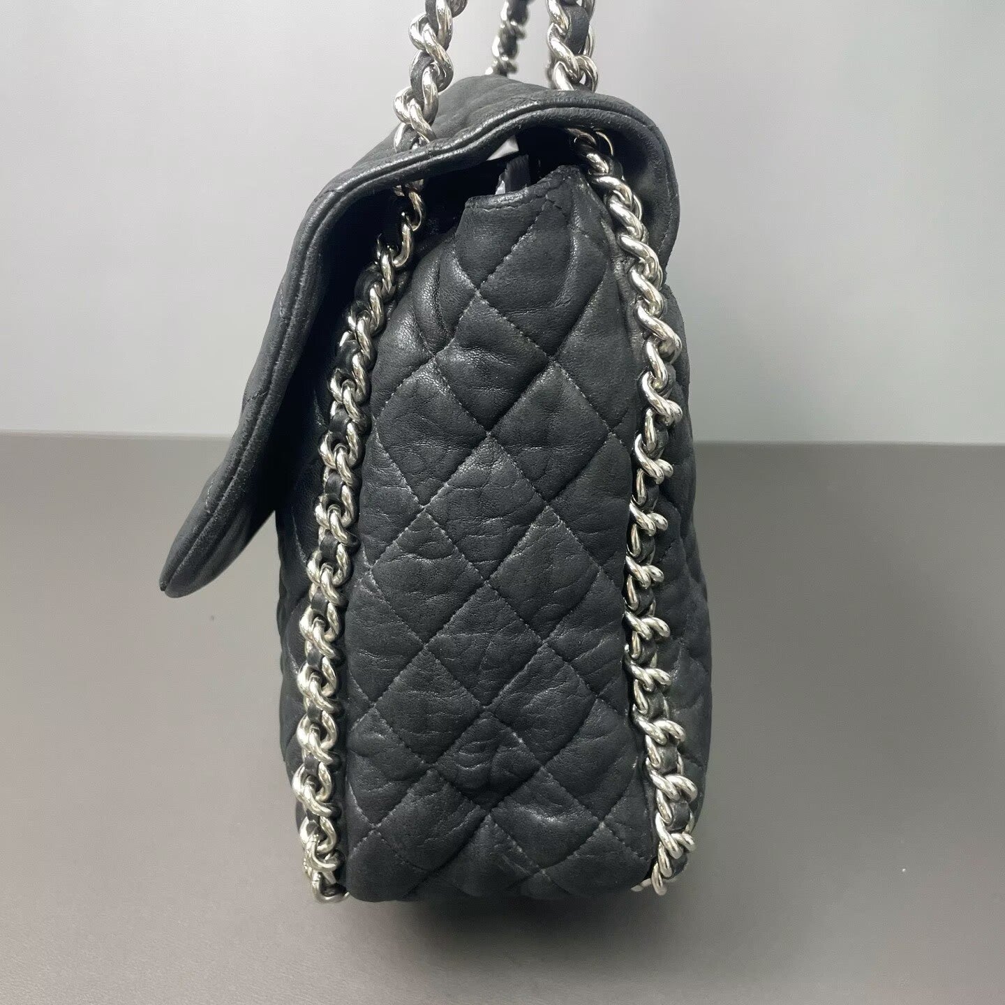 Chanel - Airport Bag - Calfskin leather - Black - (Large)