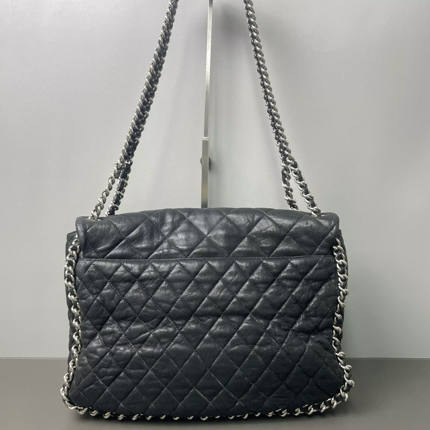 Chanel - Airport Bag - Calfskin leather - Black - (Large)