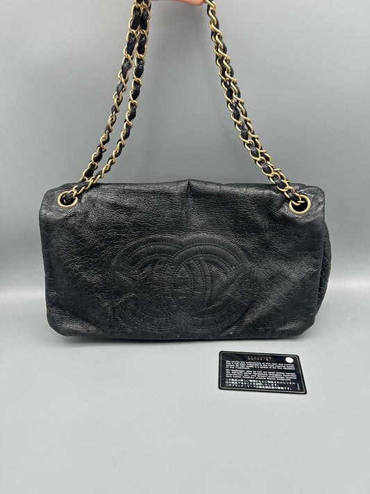 Chanel - Airport Bag - Leather - Black - (Other)
