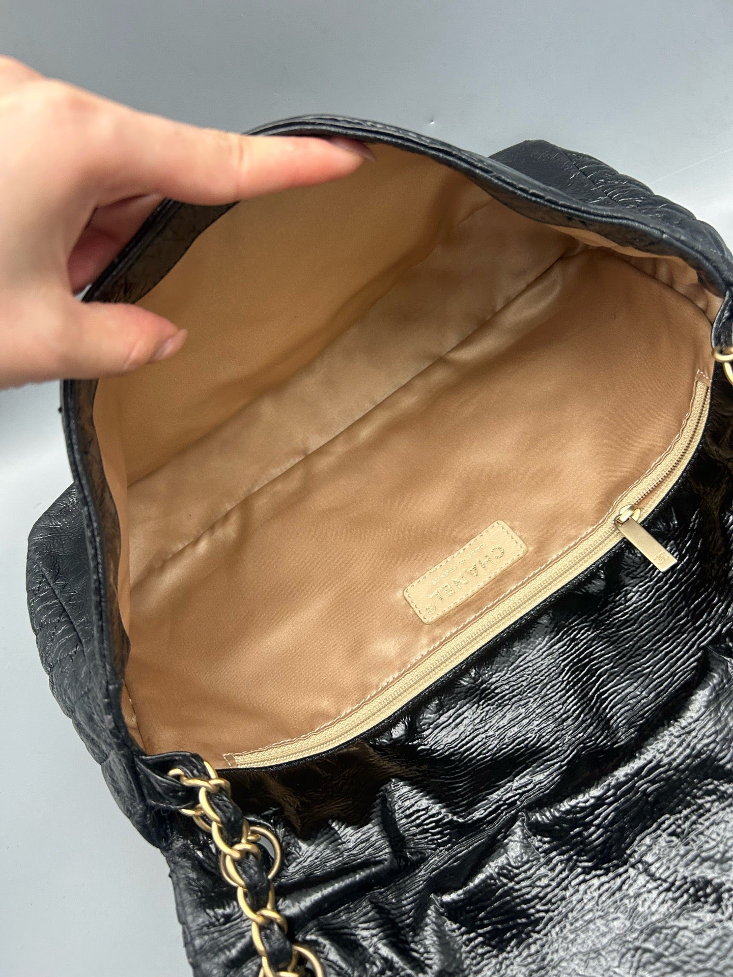 Chanel - Airport Bag - Leather - Black - (Other)